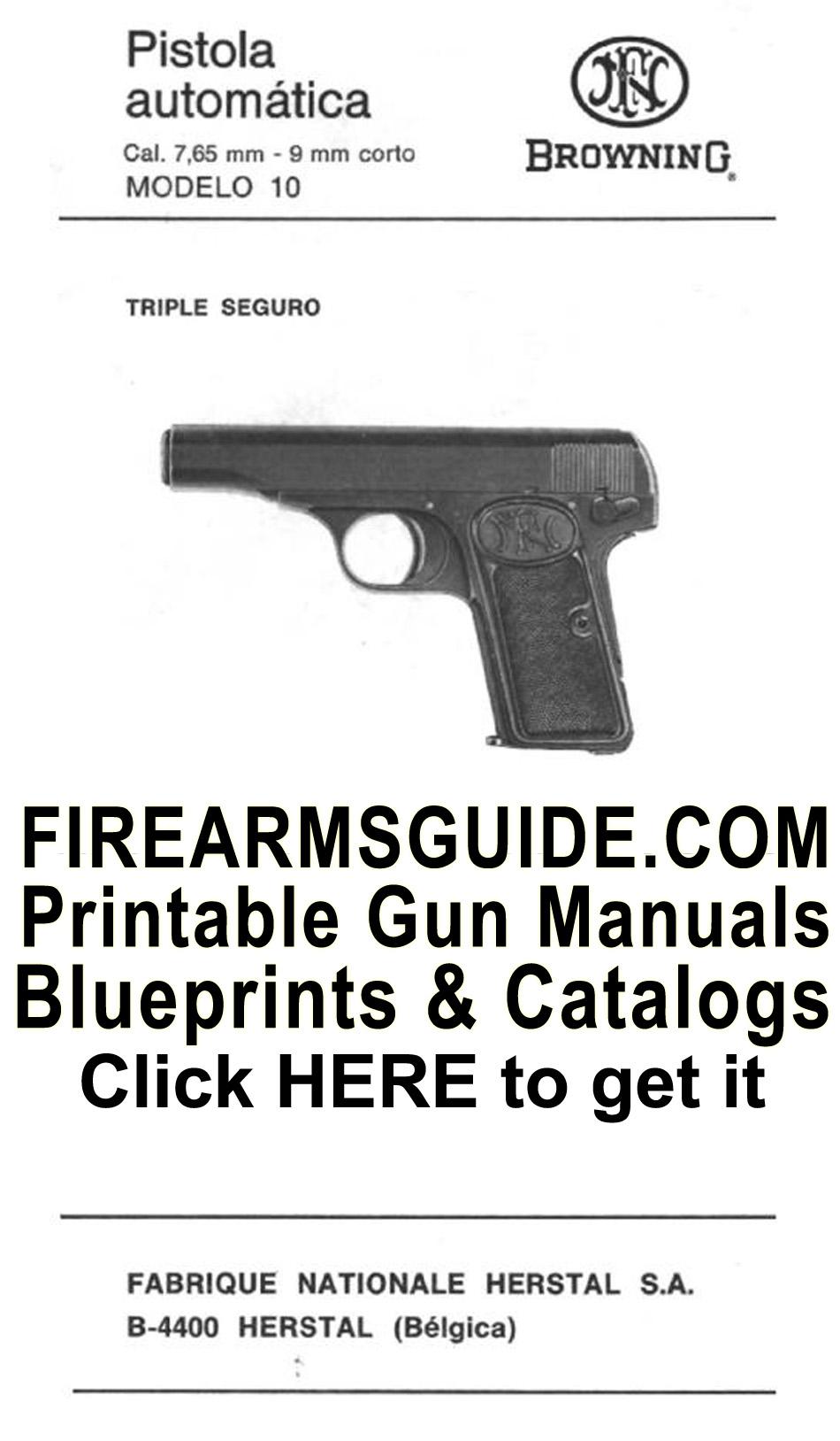 FN c1928 Fabrique Nationale Hammerless Guns Catalog 