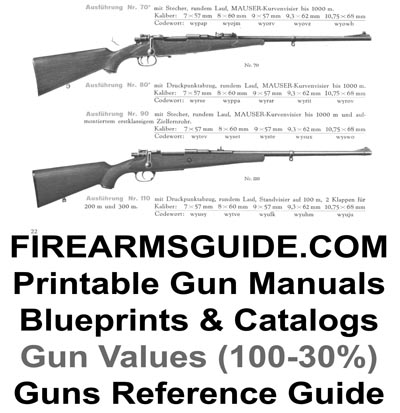 Printable Gun Manuals, Blueprints With Dimensions, Schematics, Old ...