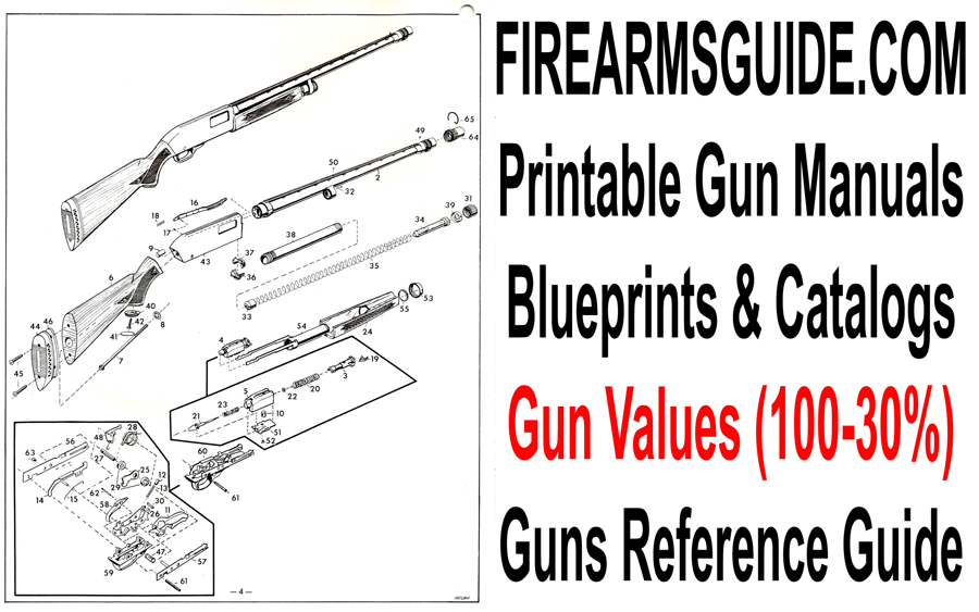 Printable Gun Manuals, Blueprints With Dimensions, Schematics, Old ...