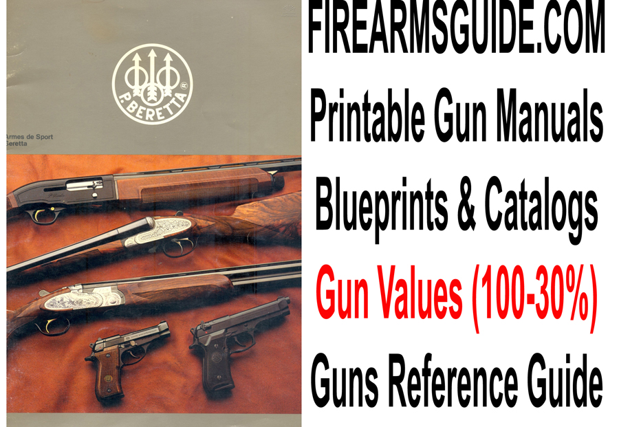 Printable Gun Manuals, Blueprints With Dimensions, Schematics, Old ...