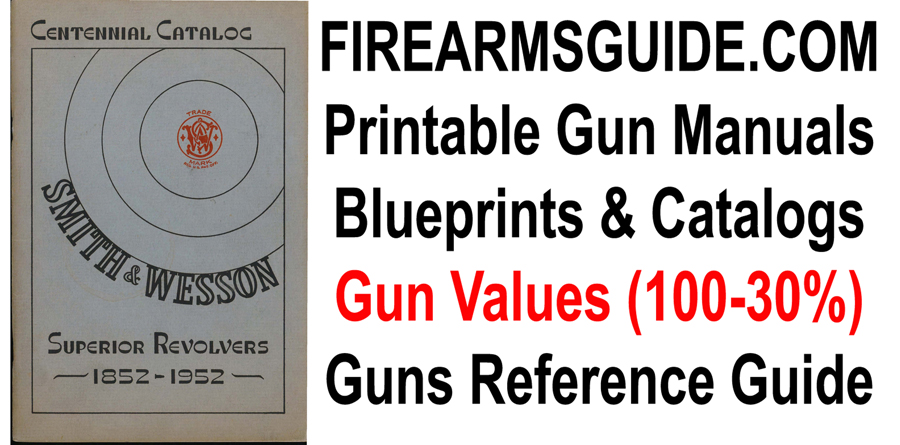 Printable Gun Manuals, Blueprints with Dimensions, Schematics, Old Catalogs  & Parts Lists