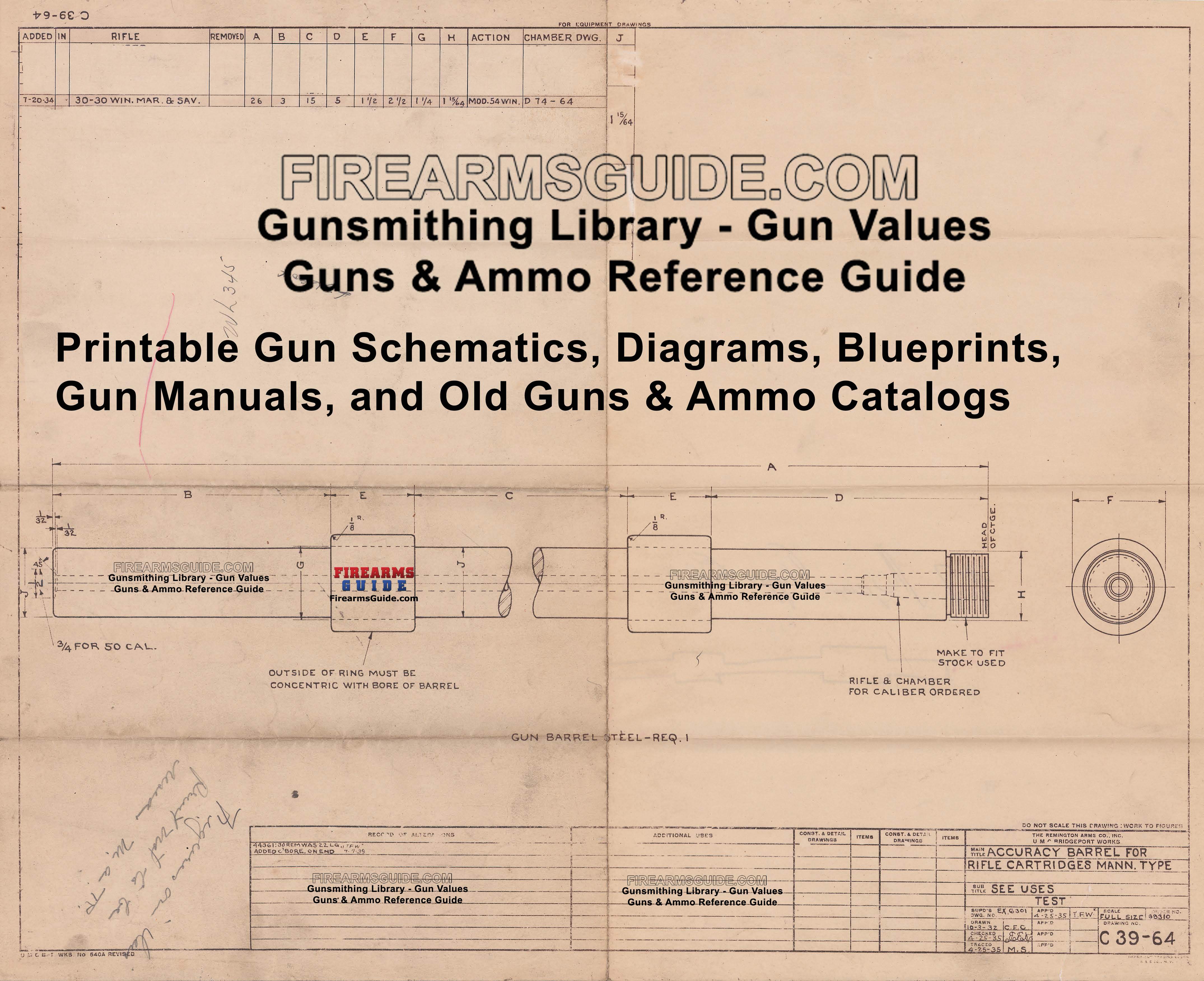 Gunsmithing Library for Gun Enthusiasts and Gunsmiths: Thousands of  printable Gun Manuals, Exploded Gun Drawings, Schematics & Parts Lists,  Blueprints, and Old Guns & Ammo Catalogs