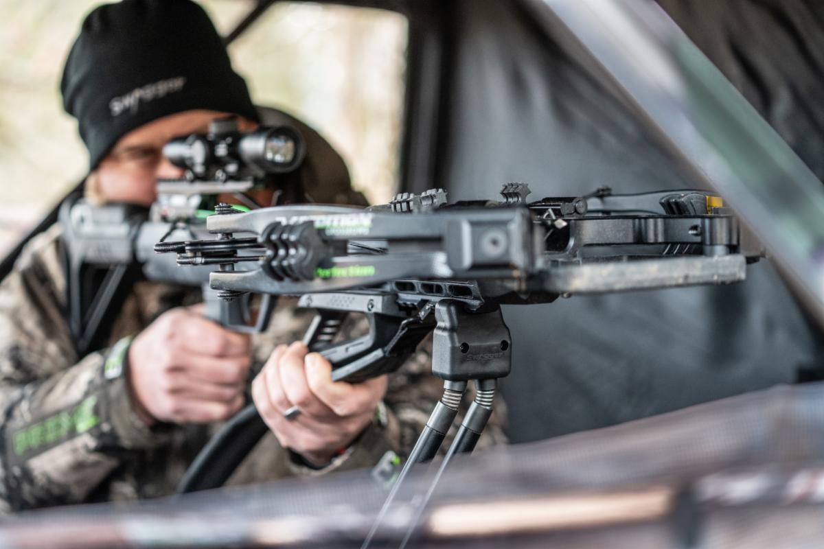 Crossbow Hunters Rely On The Swagger Bipods QD42 For Maximum Stability