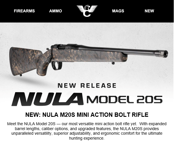 Wilson Combat introduced new NULA Model 20S Mini Action Rifle