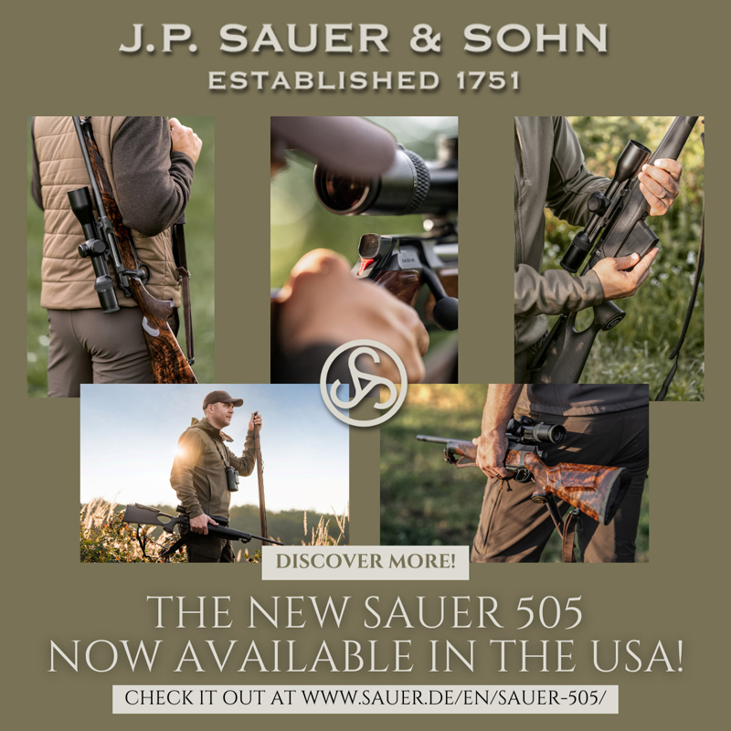 Sauer 505 Bolt-Action Rifle Now Shipping