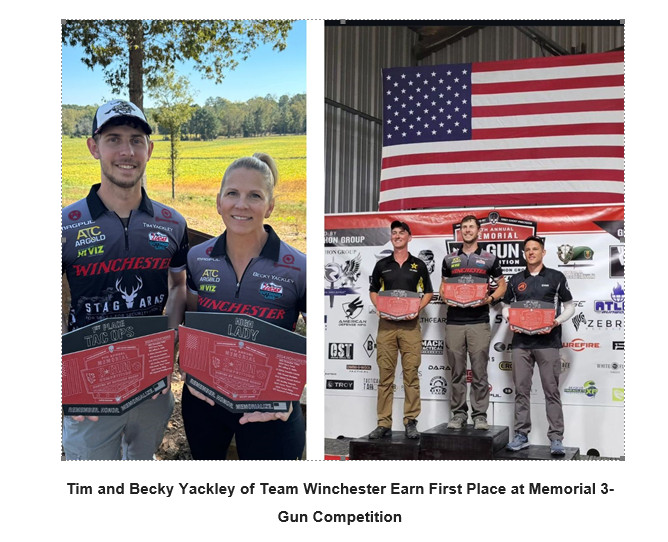 Tim and Becky Yackley of Team Winchester Earn First Place at Memorial 3-Gun Competition