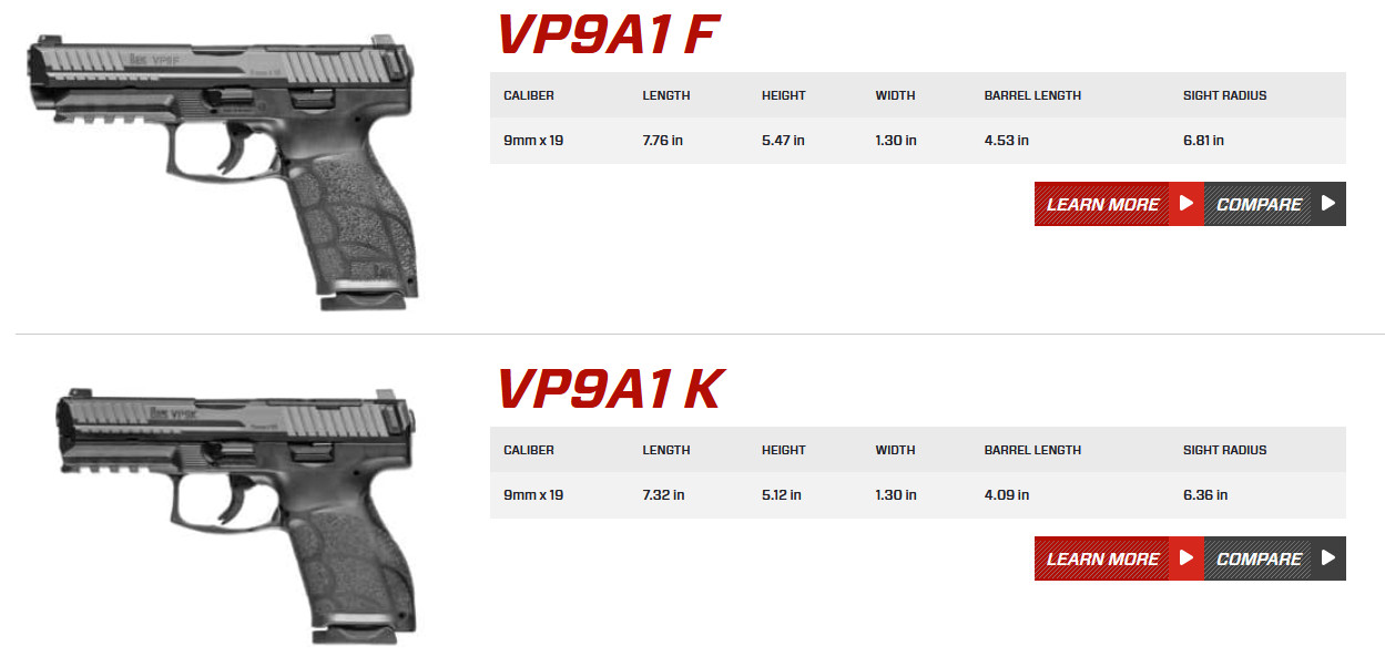 Heckler & Koch USA Introduces the VP9A1 F & VP9A1 K