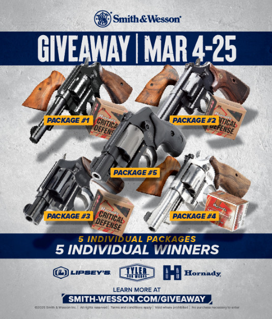 SMITH & WESSON NO LOCK REVOLVER GIVEAWAY