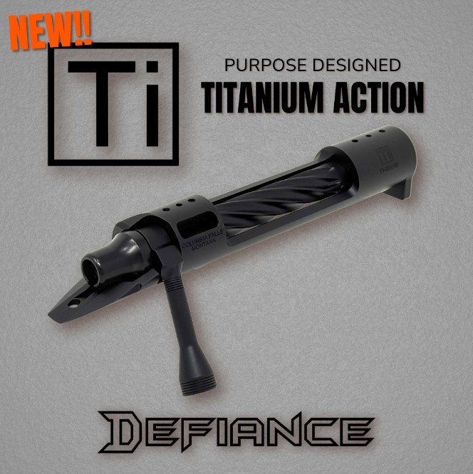 Another New Defiance Titanium Rifle Action